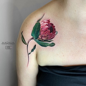 Серго Акопян, реализм тату, realism tattoo, цветной реализм, цветная татуировка, тату цветы, реалистичная тату, тату на цветок